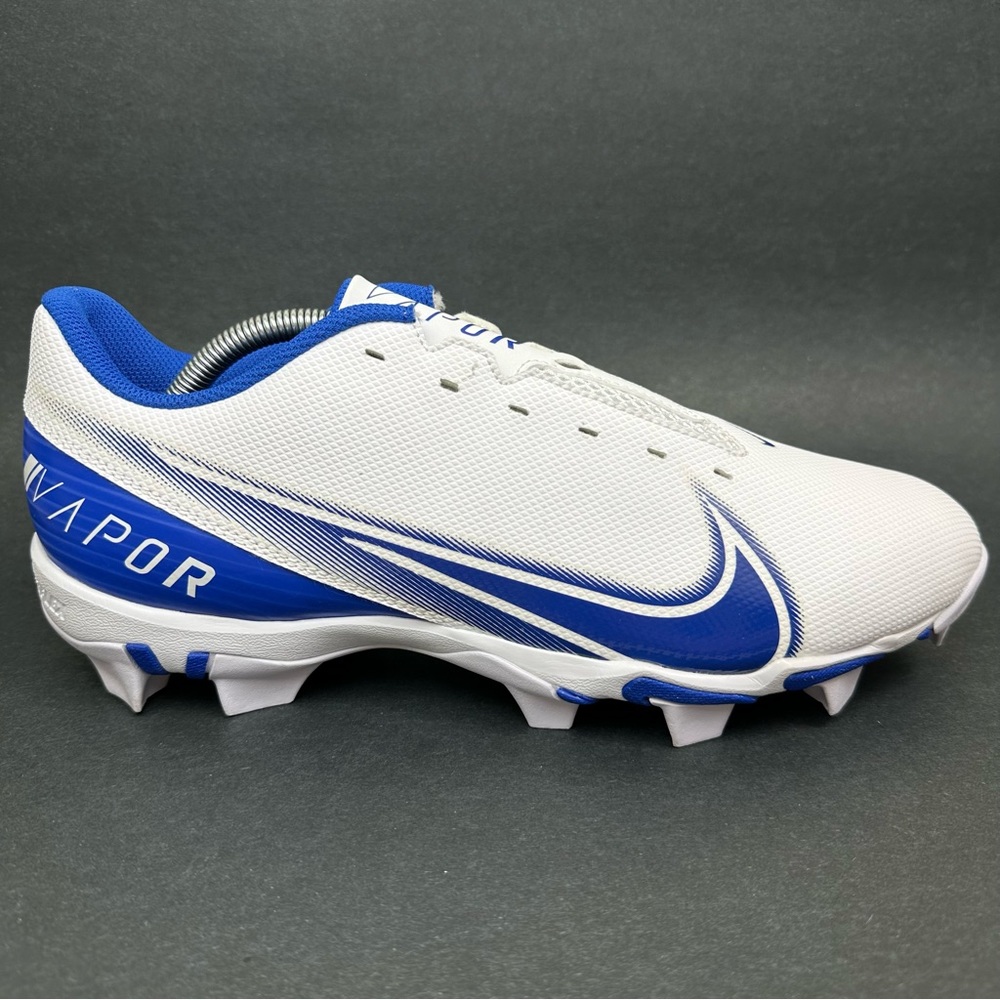 Nike Vapor Edge Shark Mens Size 10.5 Football Cleats Blue White CD0074-101